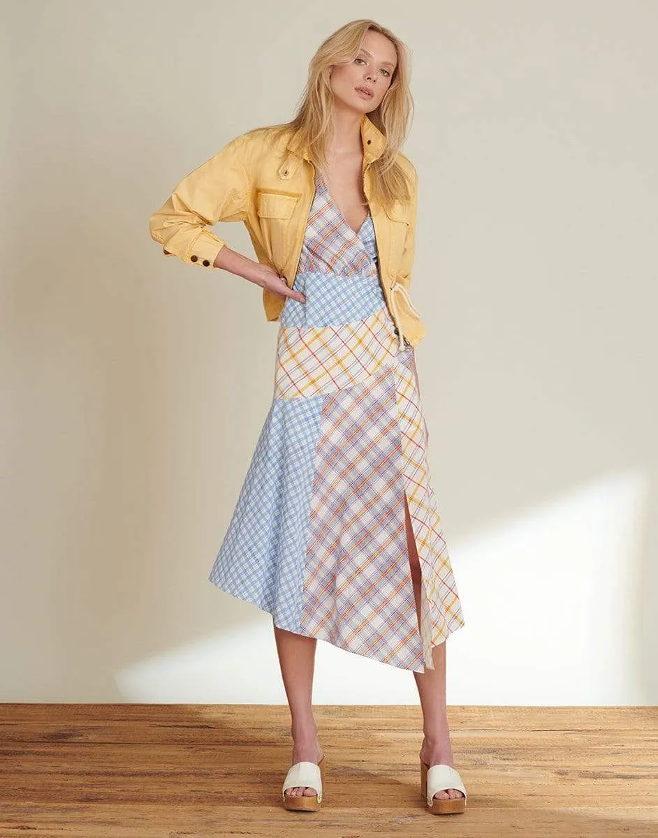 Mustard Roz Drawstring Peplum Jacket