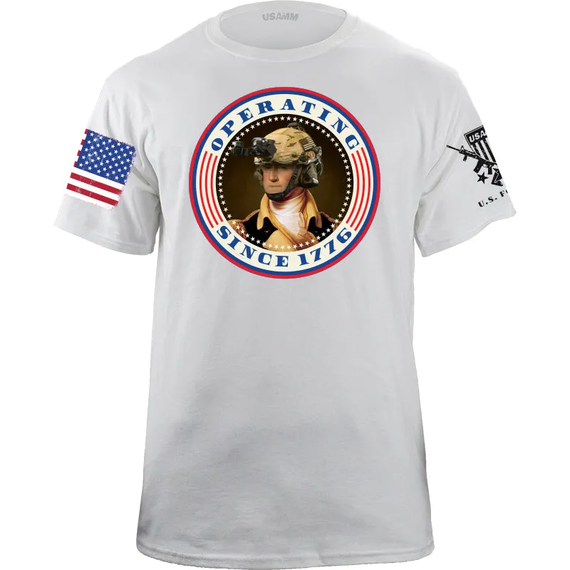 Operating Since 1776 GW Patriotic Colors Tshirt