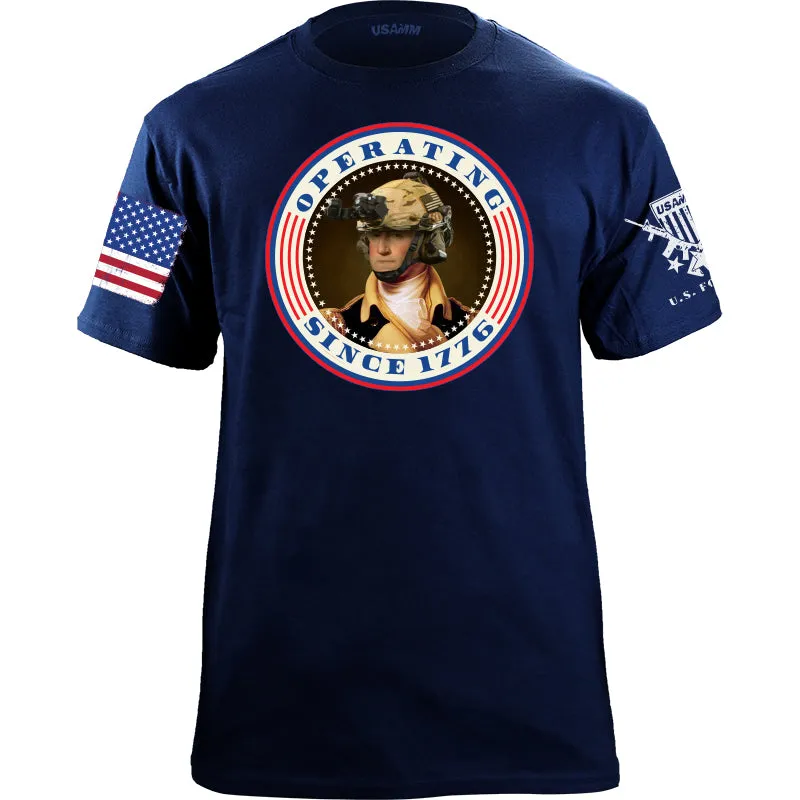 Operating Since 1776 GW Patriotic Colors Tshirt
