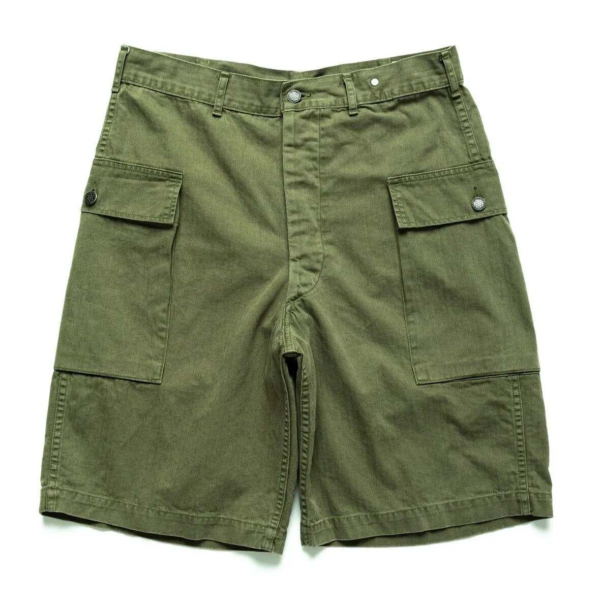 orSlow - (03-7250-76) U.S Army 2 Pocket Cargo Shorts - Army Green