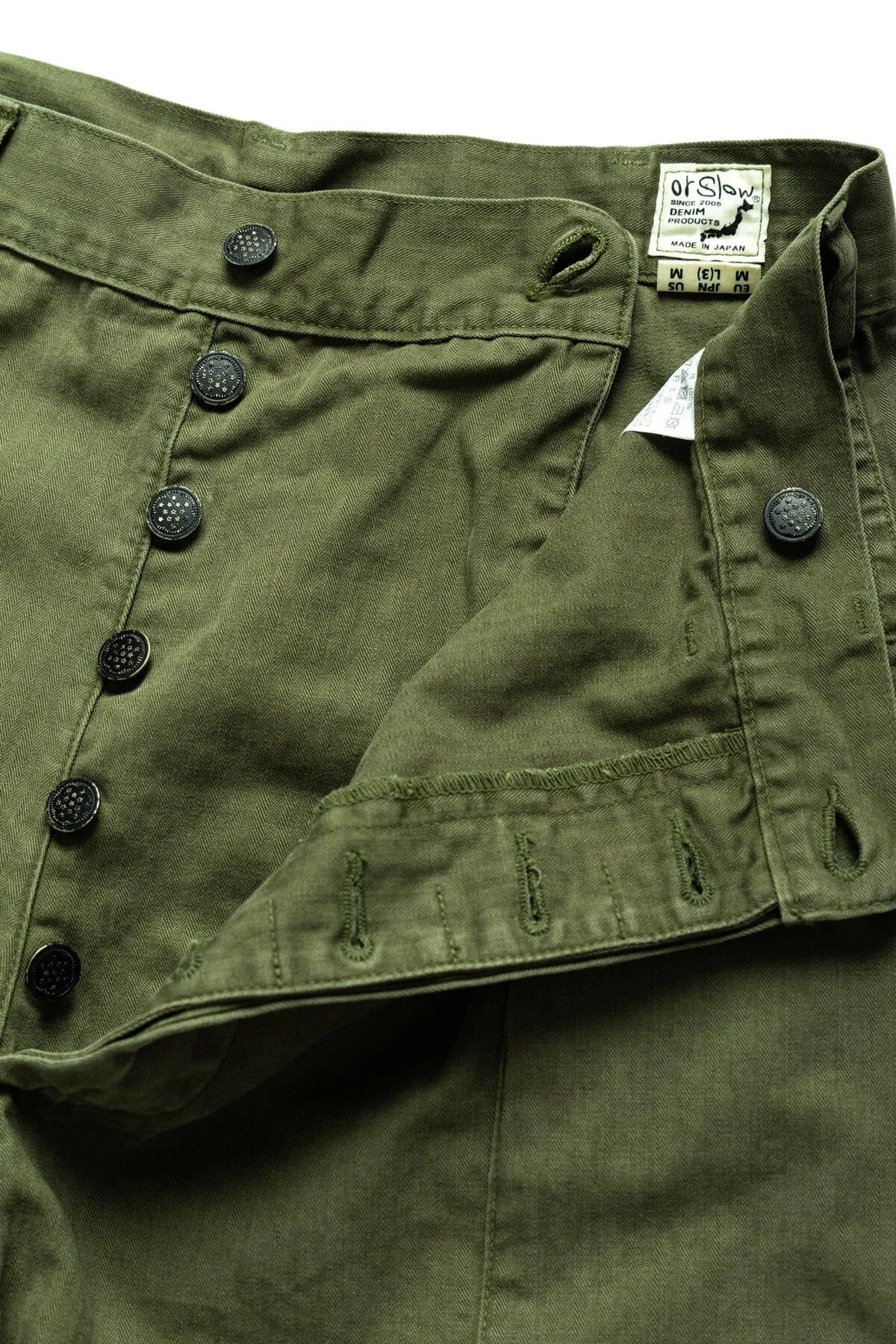 orSlow - (03-7250-76) U.S Army 2 Pocket Cargo Shorts - Army Green