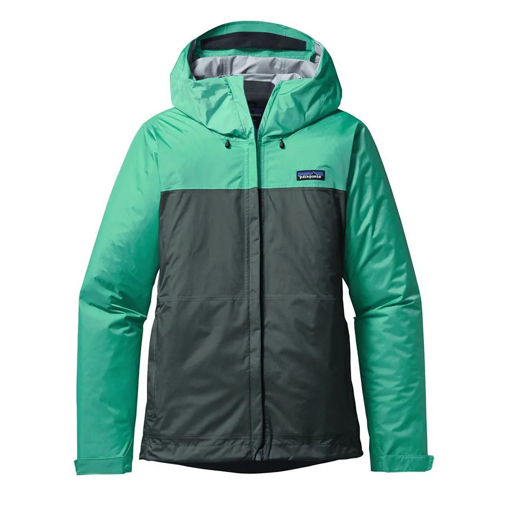Patagonia Women's Galah Green with Nouveau Green Torrentshell Jacket