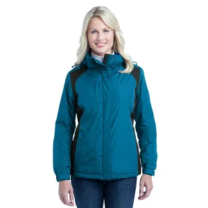 Port Authority Women's Peacock Blue/Black Barrier Jacket