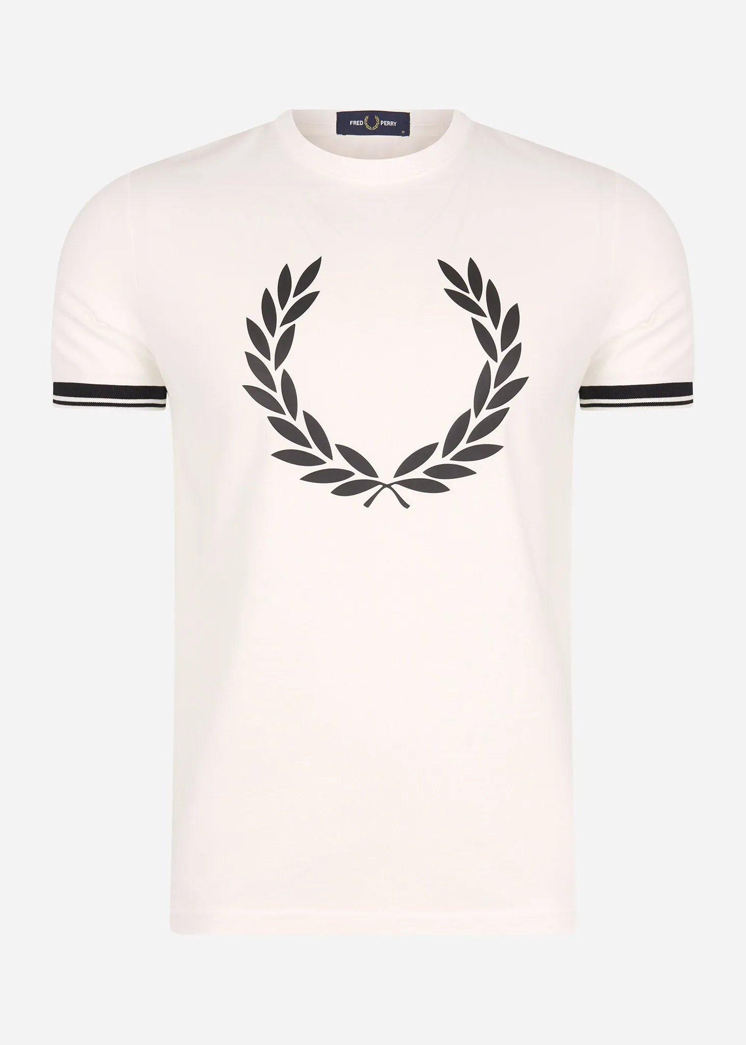 Printed Laurel wreath t-shirt - snow white