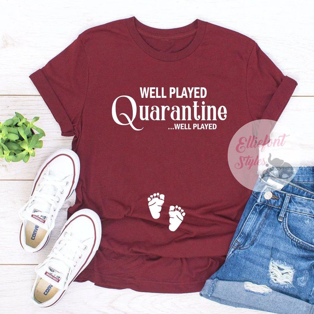 Quarantine Pregnancy Announcement Shirt