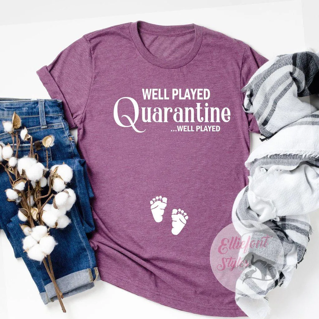 Quarantine Pregnancy Announcement Shirt
