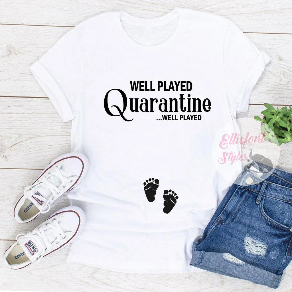Quarantine Pregnancy Announcement Shirt