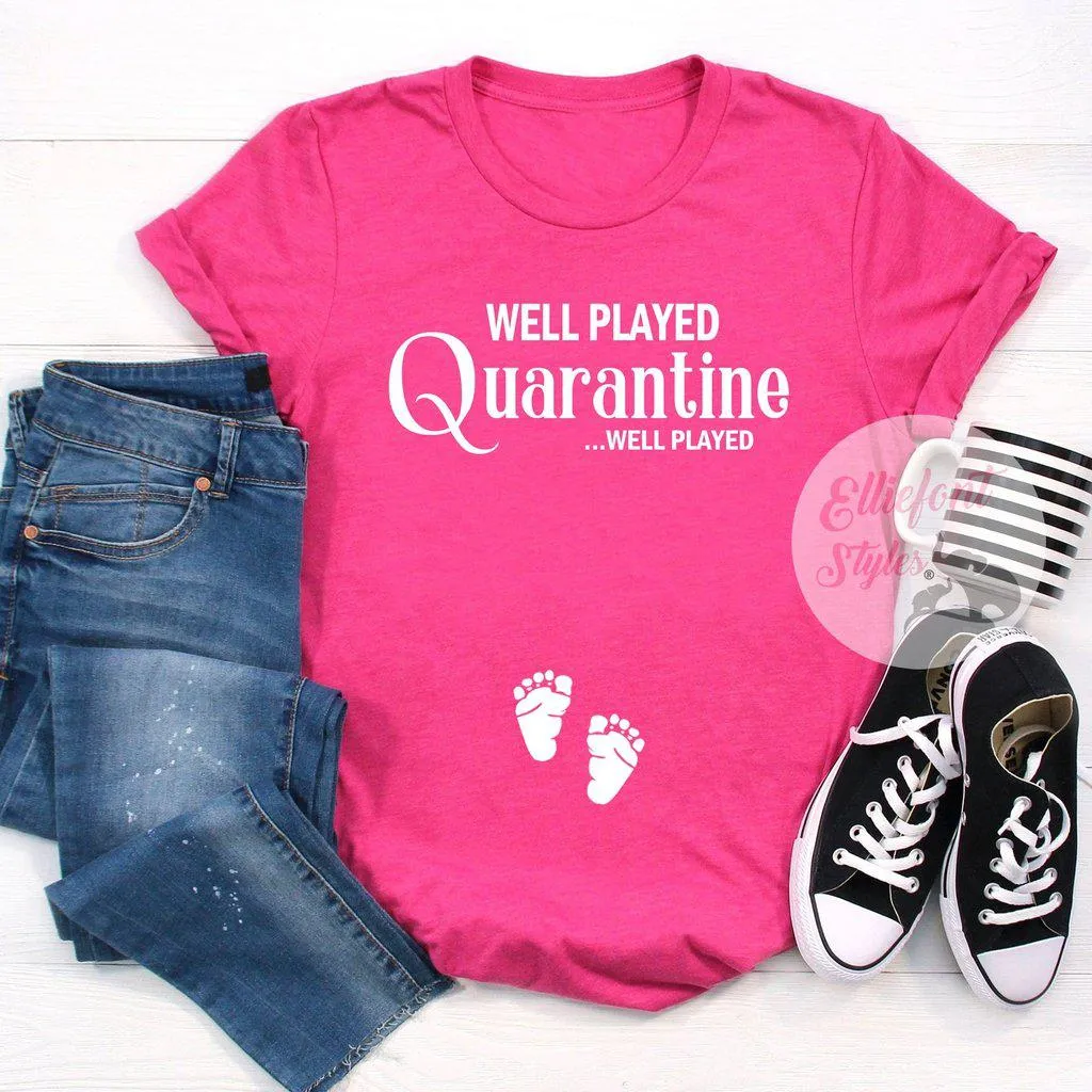 Quarantine Pregnancy Announcement Shirt