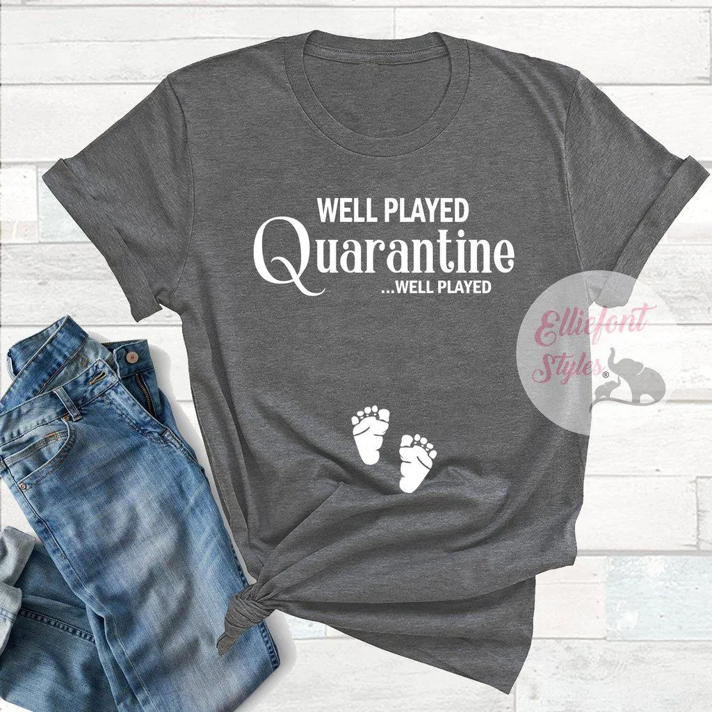Quarantine Pregnancy Announcement Shirt