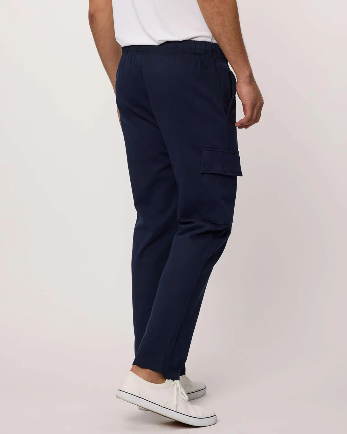 Real Essentials 3 Pack: Men's Tech Fleece Open Bottom Cargo Sweatpants with Pockets (Available in Big & Tall)