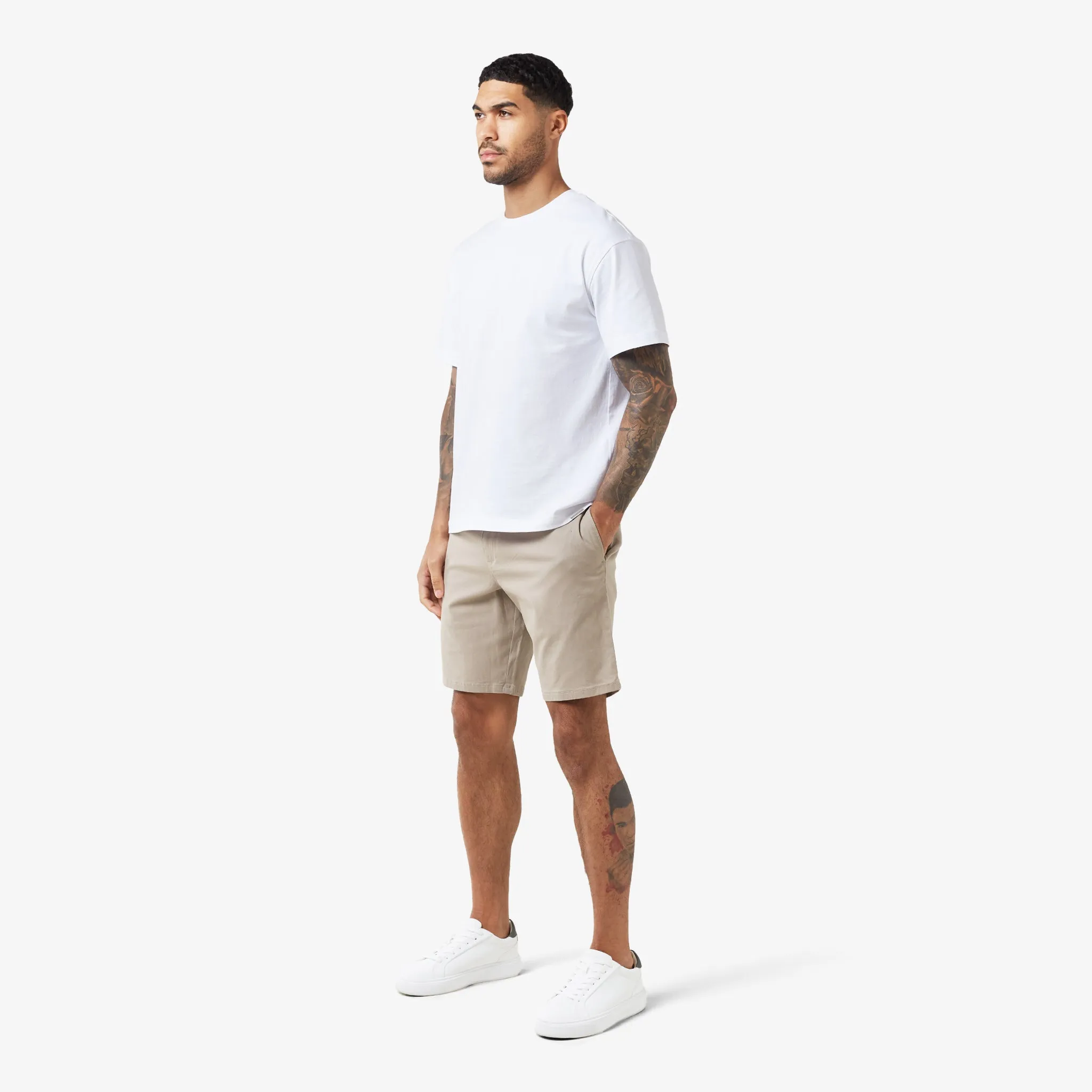 Relaxed Chino Short | Stone
