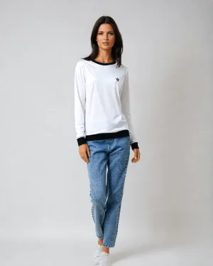 Rib Cuff Crew Neck Sweatshirt | Classic Comfort Meets Street Style