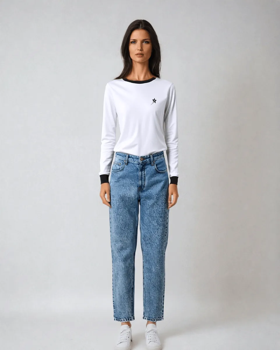 Rib Cuff Crew Neck Sweatshirt | Classic Comfort Meets Street Style
