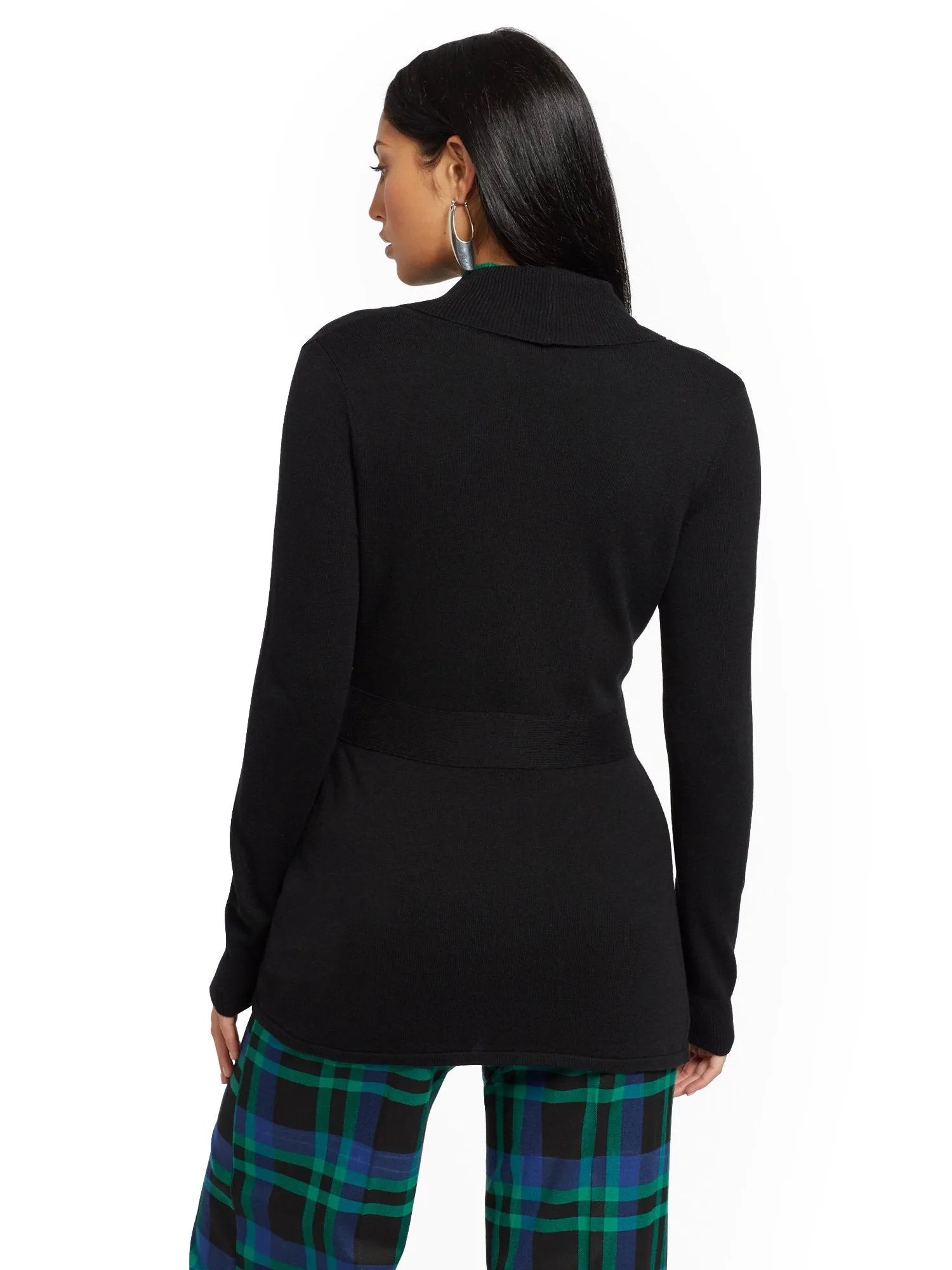 Shawl-Collar Cardigan - 7th Avenue