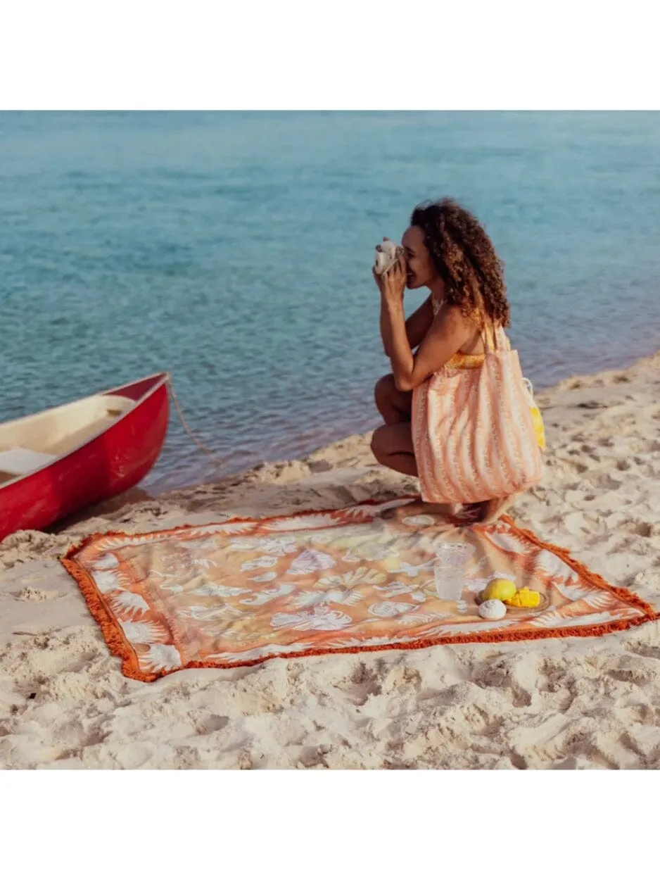 Sol Picnic Rug - Tangerine