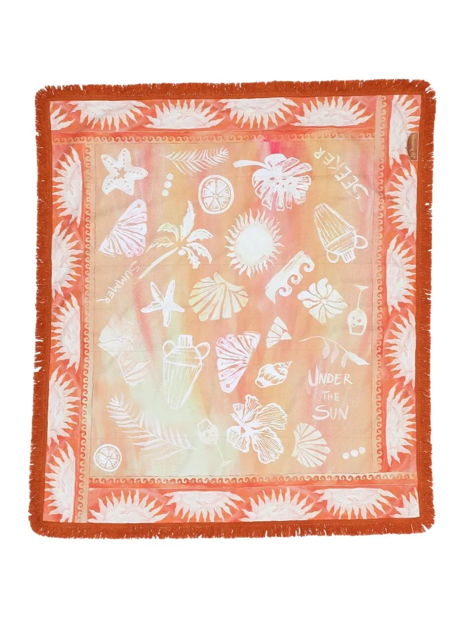Sol Picnic Rug - Tangerine
