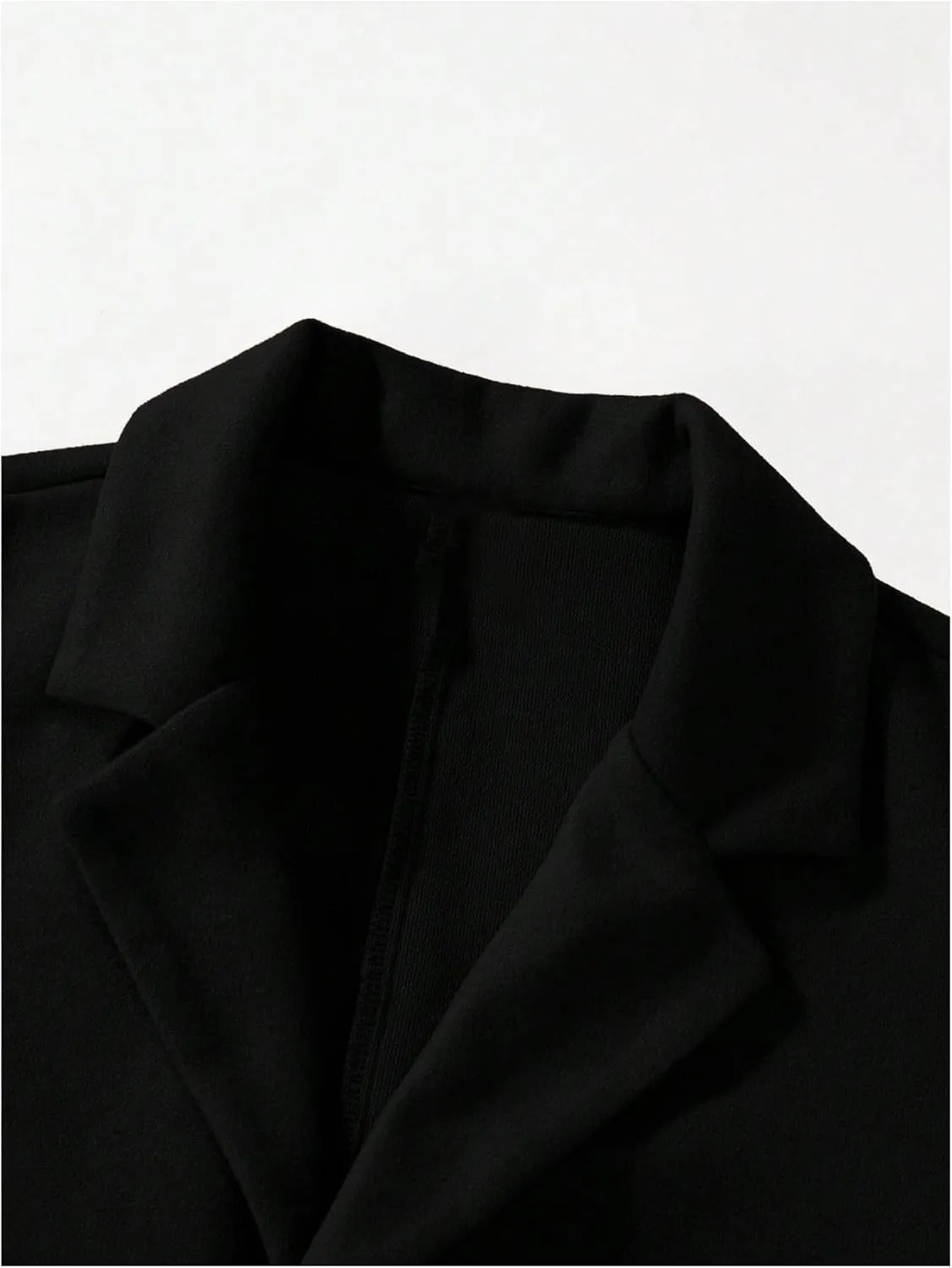 SOLY HUX Men's Lapel Long Sleeve Single Breasted Woolen Overcoat Casual Coat with Pockets