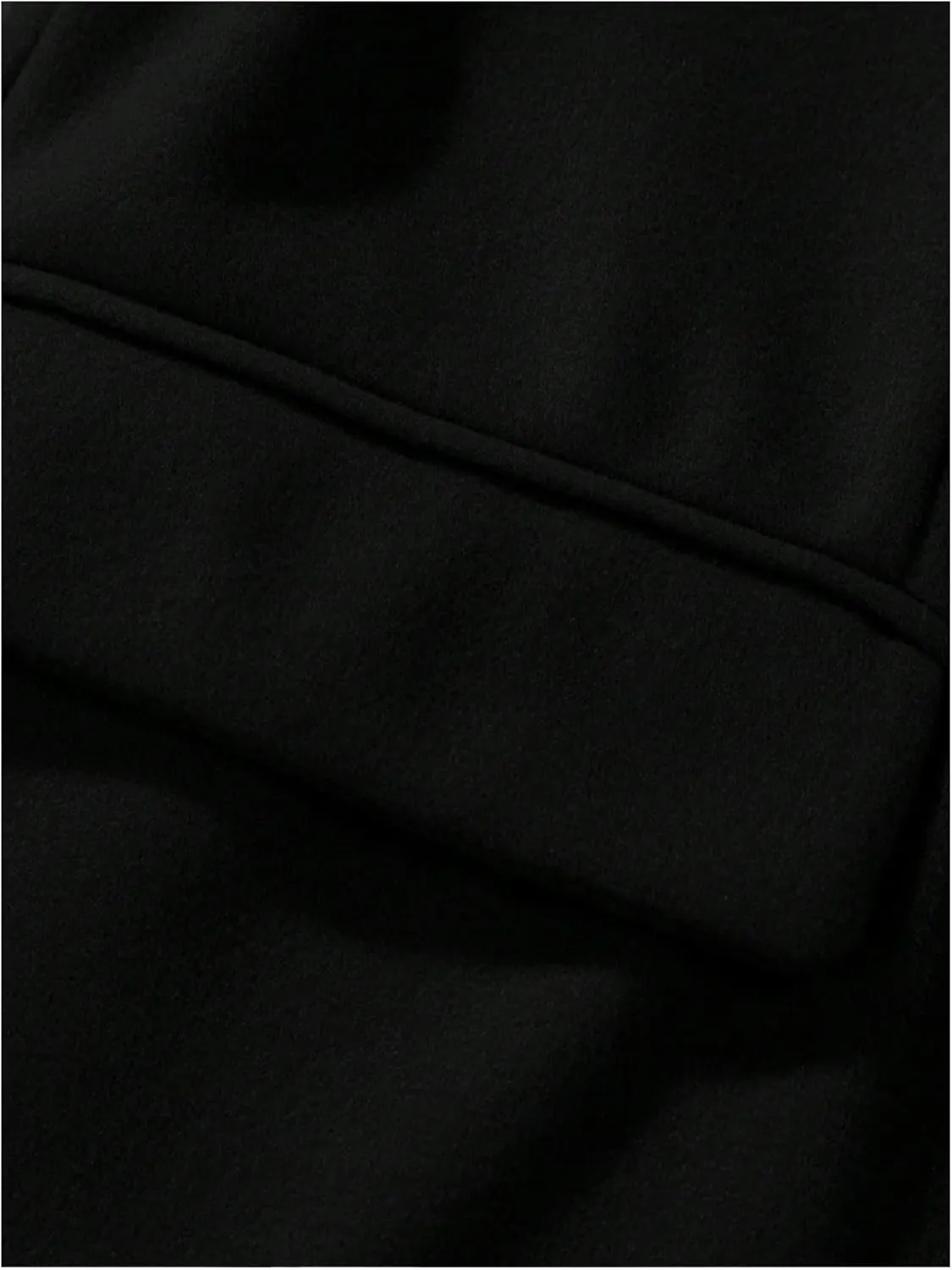 SOLY HUX Men's Lapel Long Sleeve Single Breasted Woolen Overcoat Casual Coat with Pockets