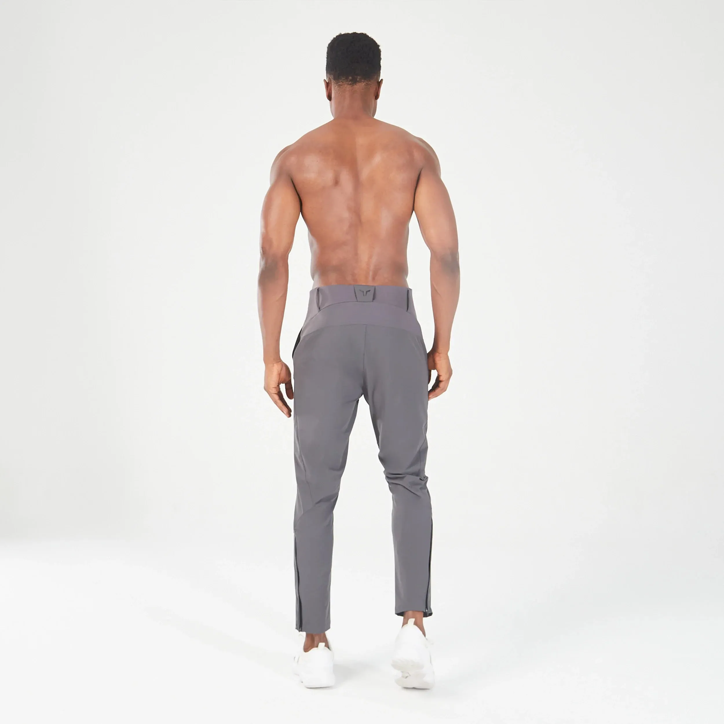 Statement Ribbed Smart Pants - Asphalt