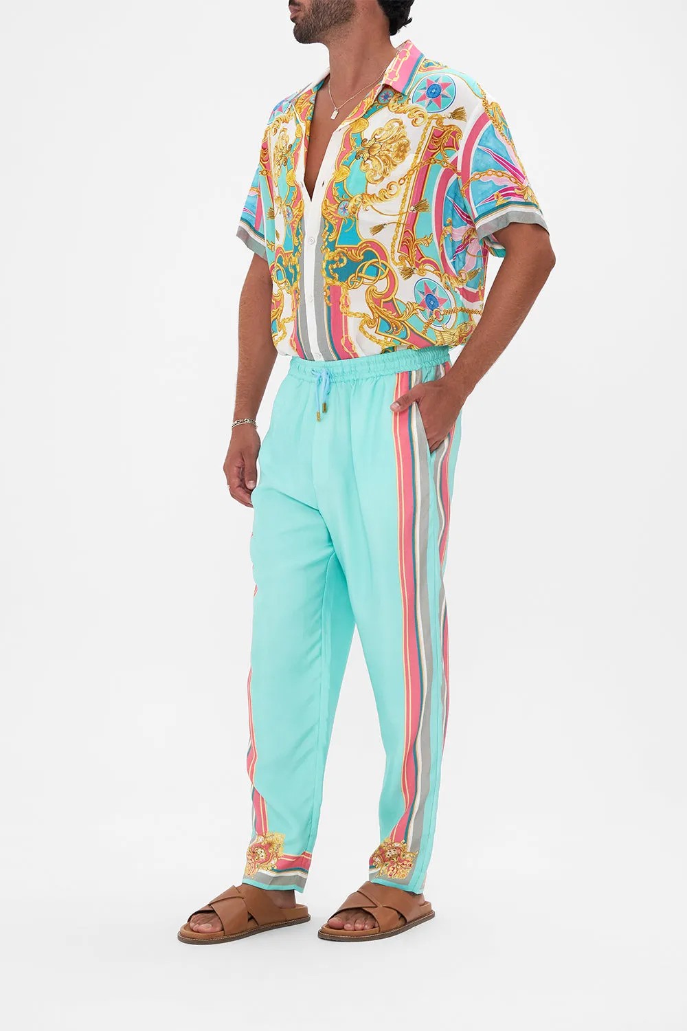 STRAIGHT LEG ELASTICATED WAIST PANT SAIL AWAY WITH ME
