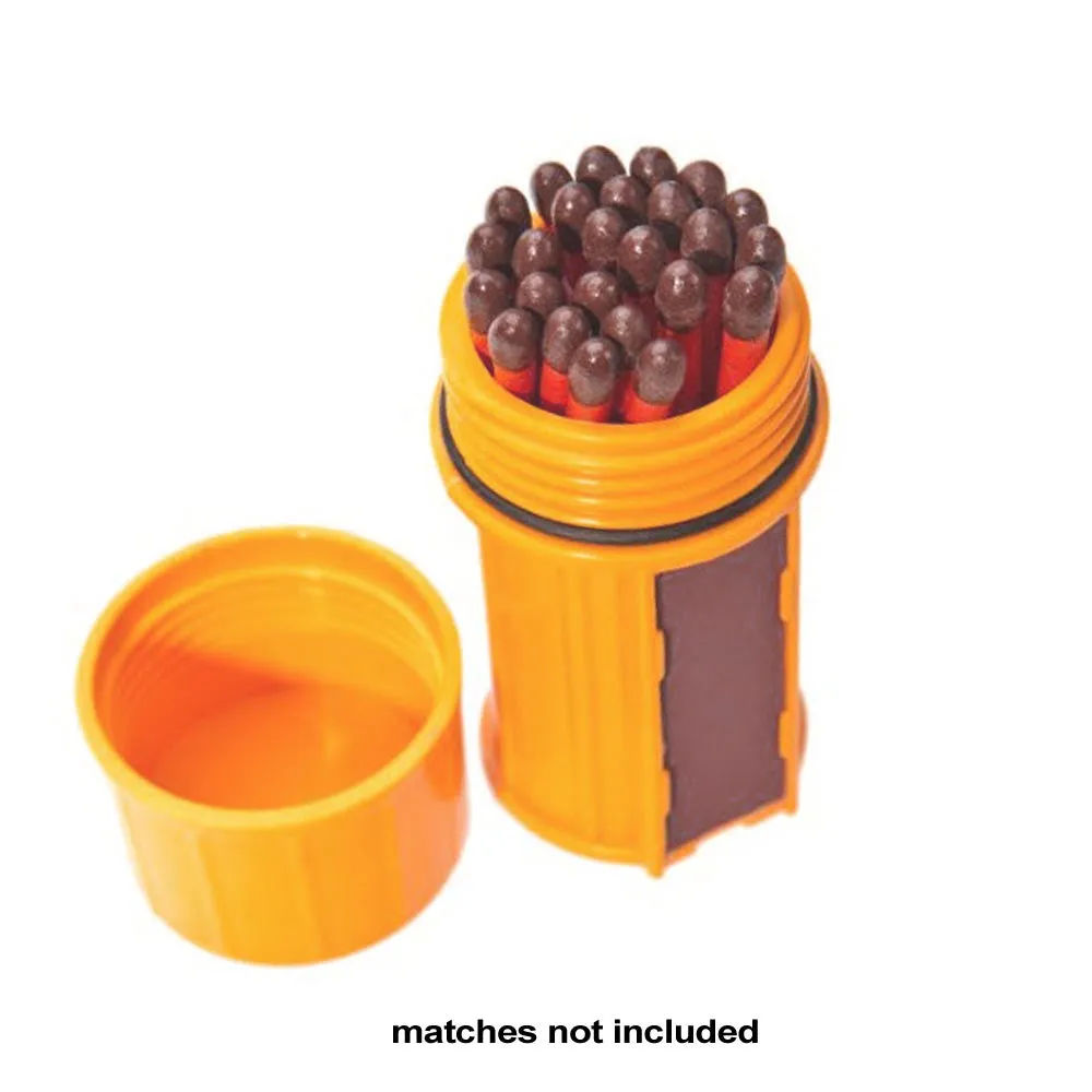 Survival Waterproof Emergency Match Pill Case Box Container Outdoor Striker Tool