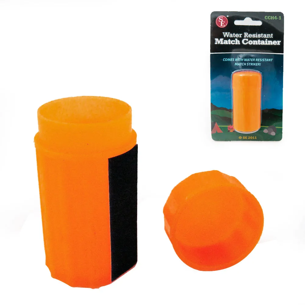 Survival Waterproof Emergency Match Pill Case Box Container Outdoor Striker Tool