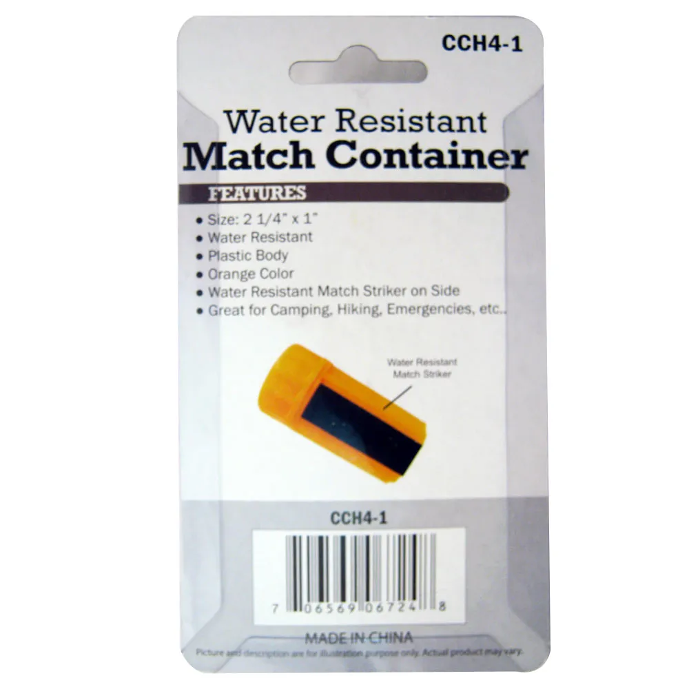 Survival Waterproof Emergency Match Pill Case Box Container Outdoor Striker Tool
