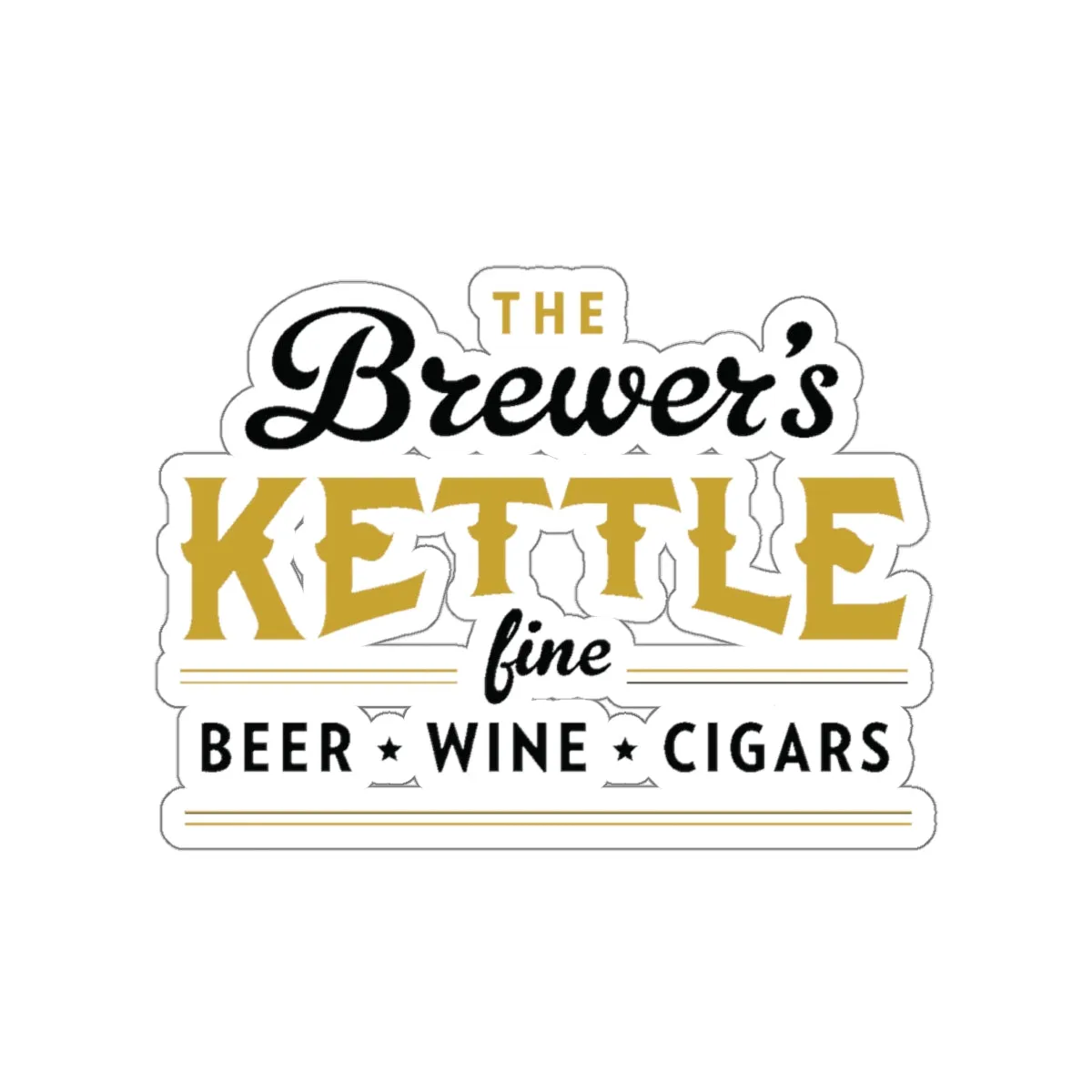 The Brewers Kettle Die Cut Vinyl Stickers - Reefmonkey