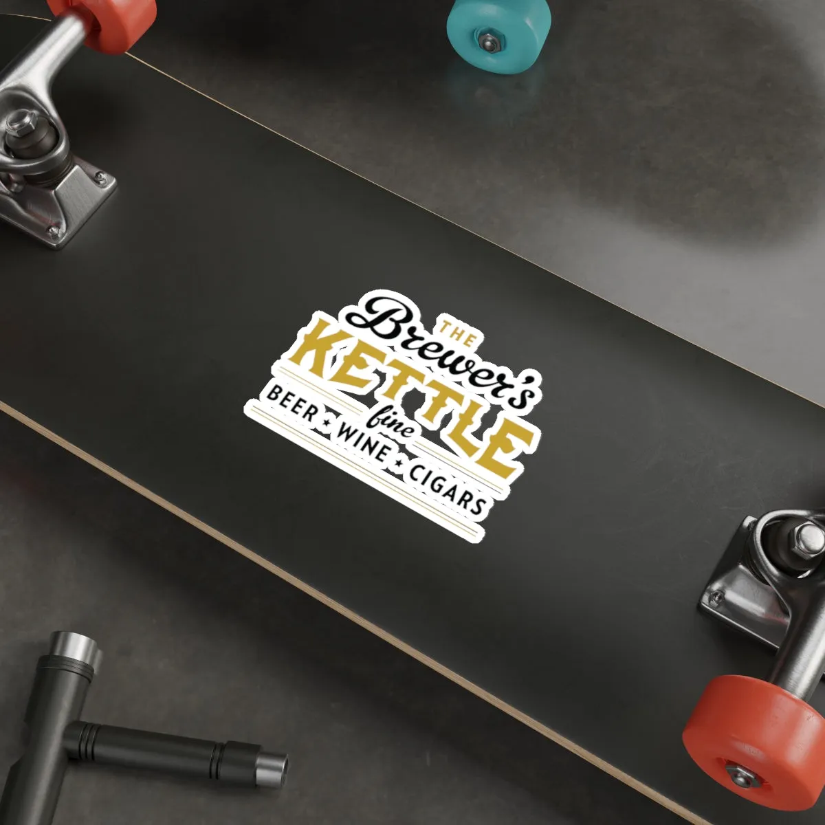 The Brewers Kettle Die Cut Vinyl Stickers - Reefmonkey
