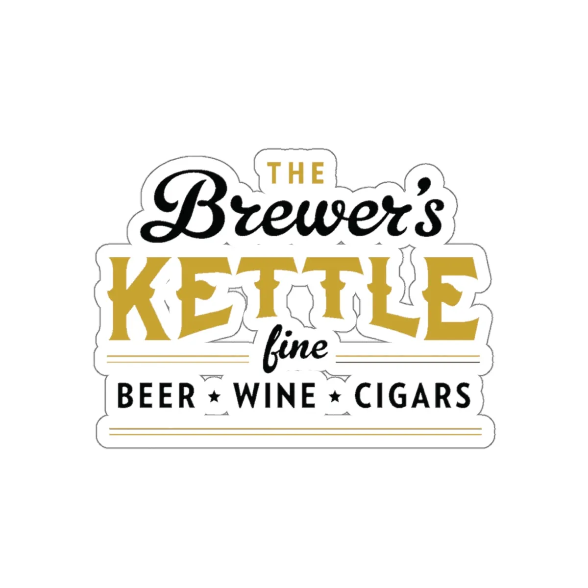 The Brewers Kettle Die Cut Vinyl Stickers - Reefmonkey