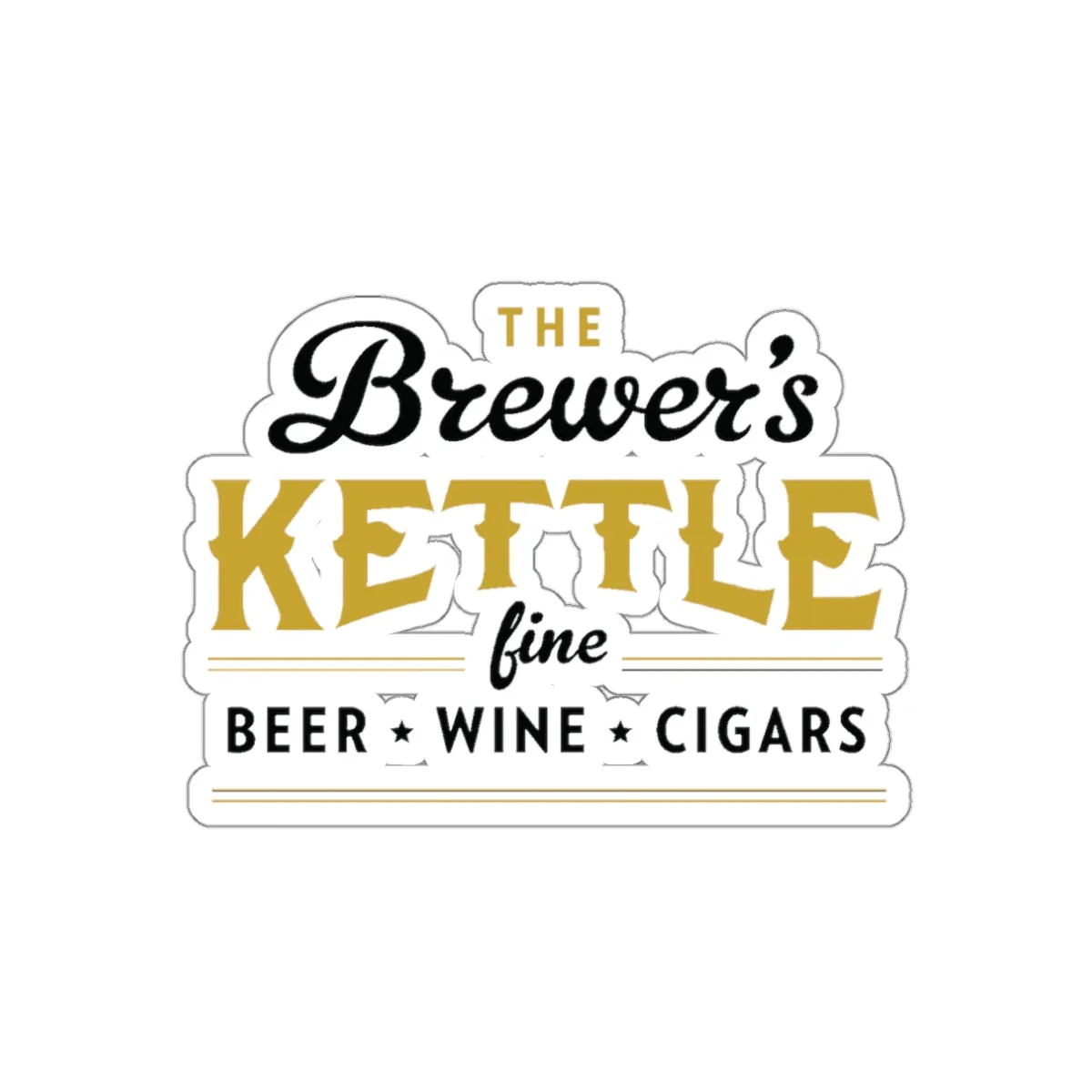 The Brewers Kettle Die Cut Vinyl Stickers - Reefmonkey