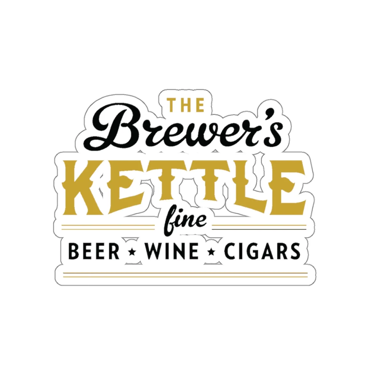 The Brewers Kettle Die Cut Vinyl Stickers - Reefmonkey