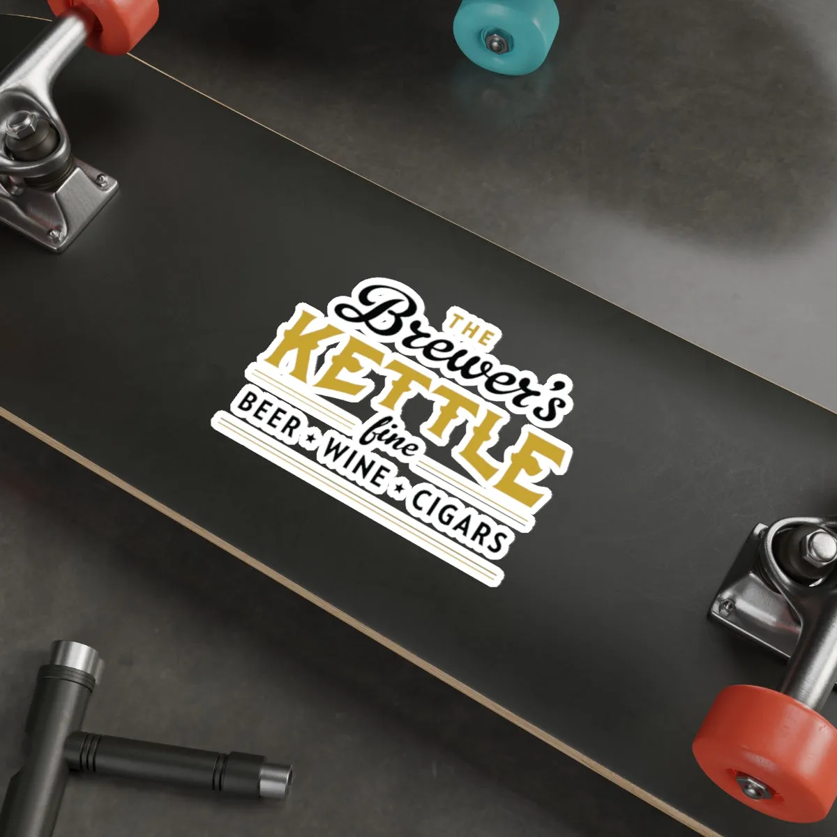 The Brewers Kettle Die Cut Vinyl Stickers - Reefmonkey