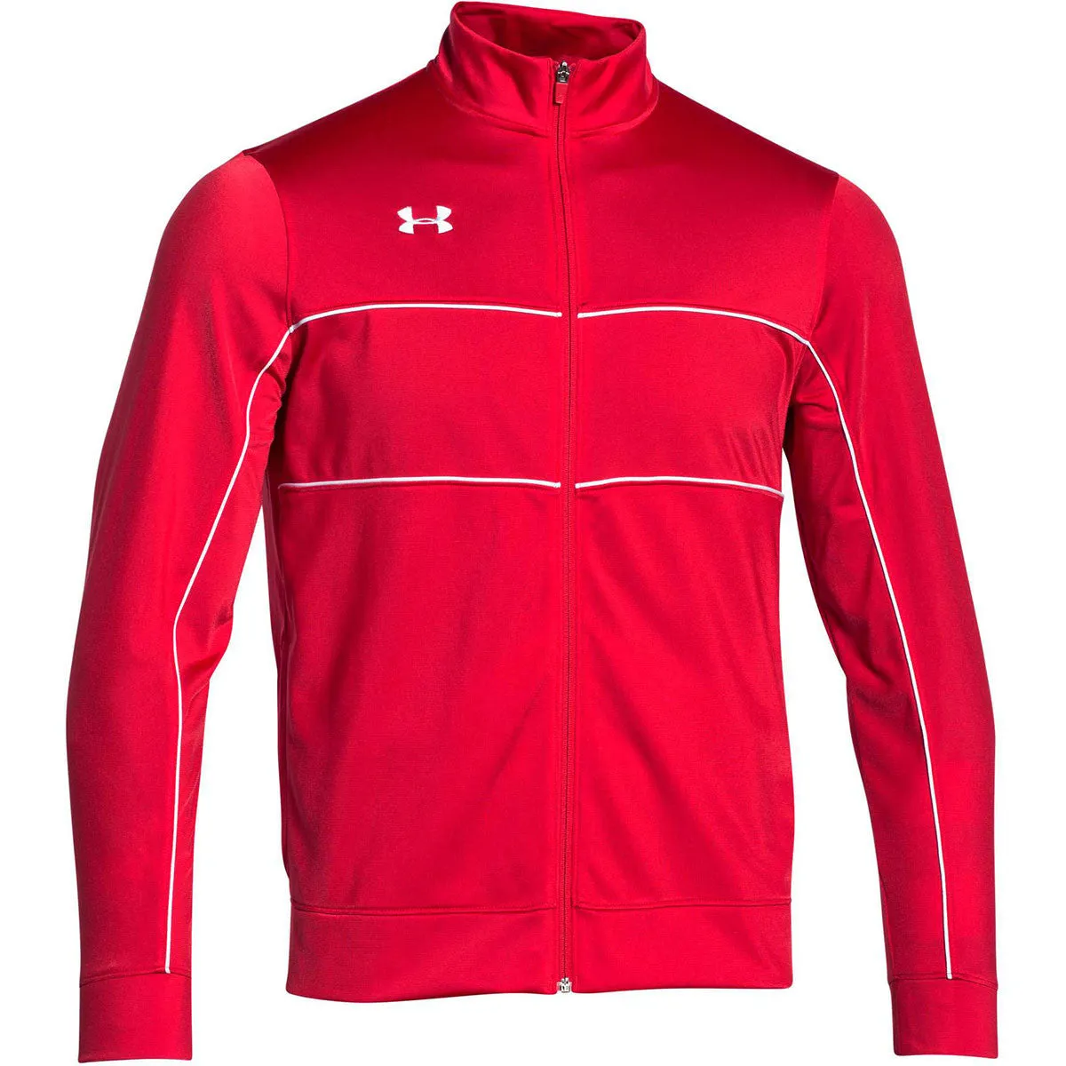 Under Armour Men's Red Rival Knit Warm-Up Jacket