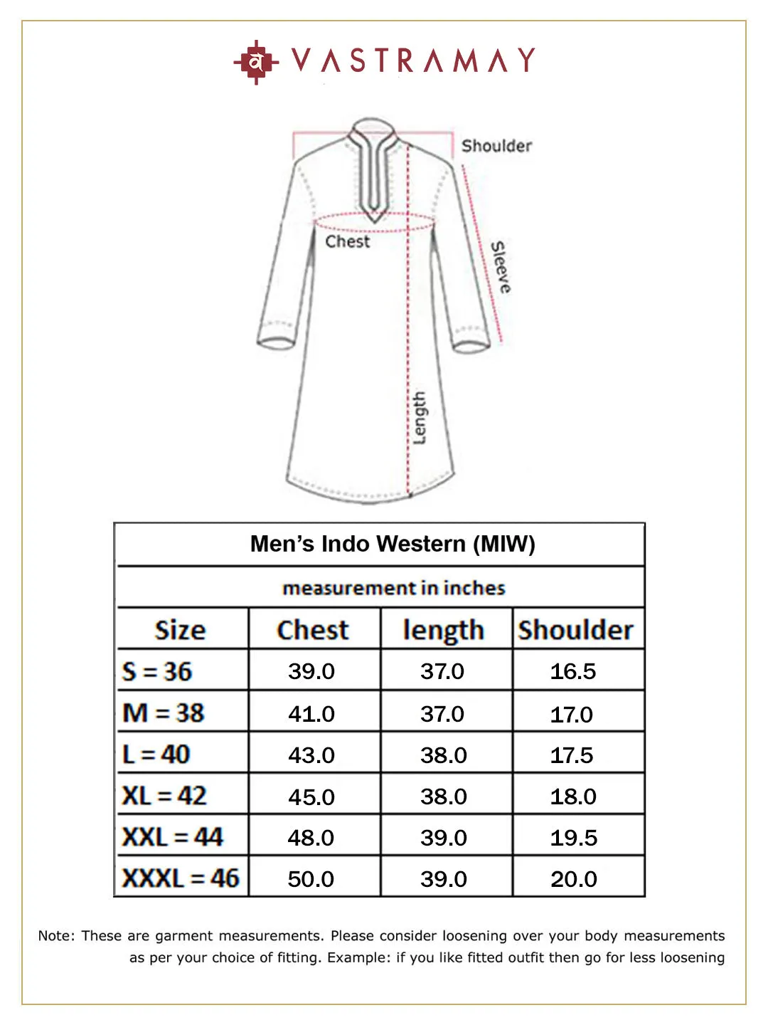 Vastramay Peach Sequined Indo Western Sherwani