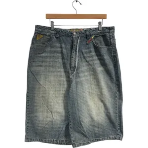 Vintage Akademiks Gray Wash Cargo Shorts 38 x 13