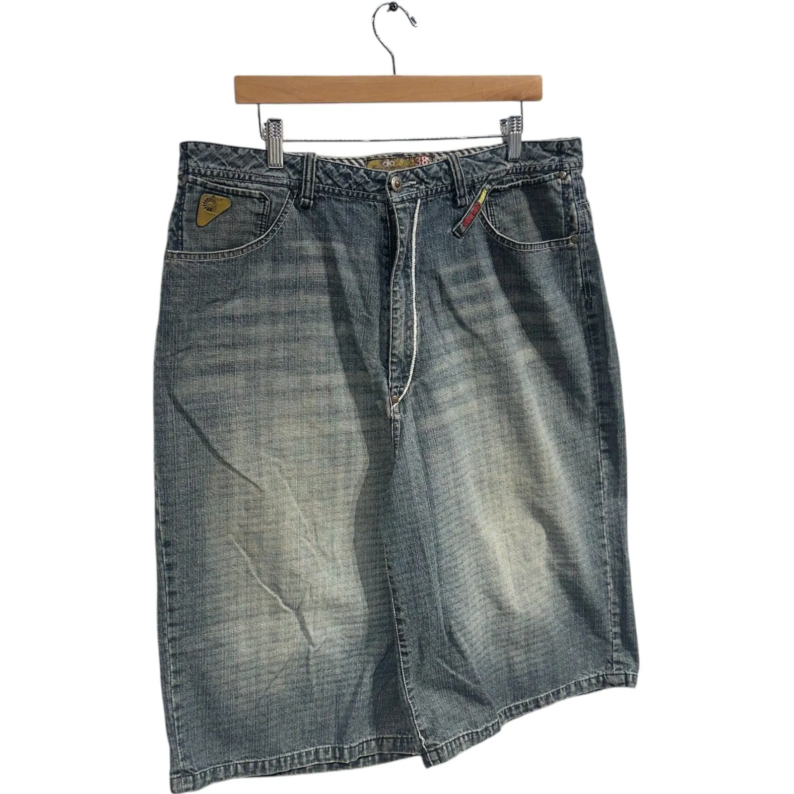 Vintage Akademiks Gray Wash Cargo Shorts 38 x 13