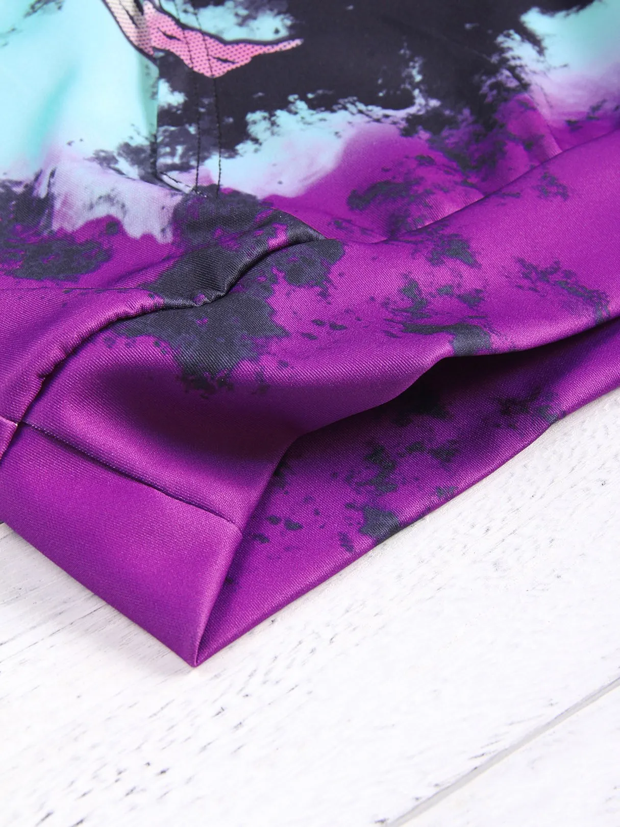 Wholesale Purple Round Neck Long Sleeve Hoodies